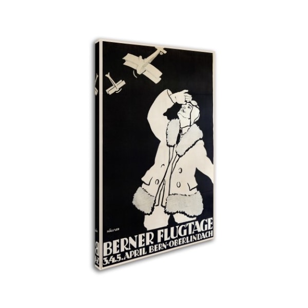 Vintage Apple Collection 'Berner Flugtage' Canvas Art,22x32